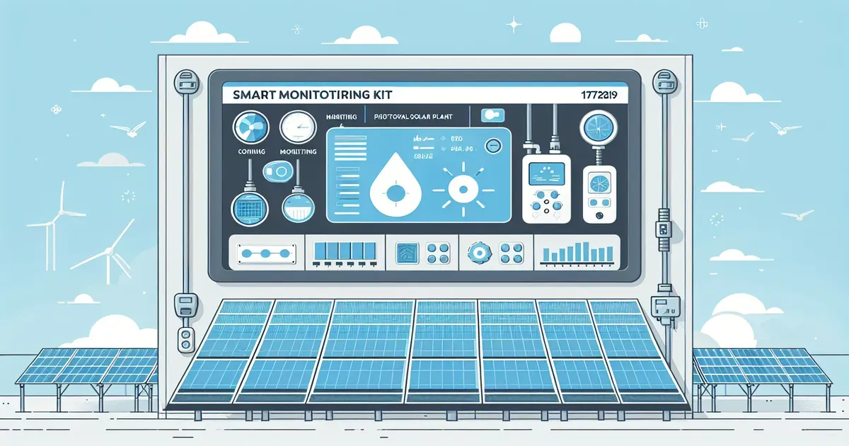 Kit di monitoraggio smart installato su quadro elettrico di impianto fotovoltaico